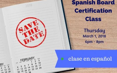 Spanish Board Certification Class